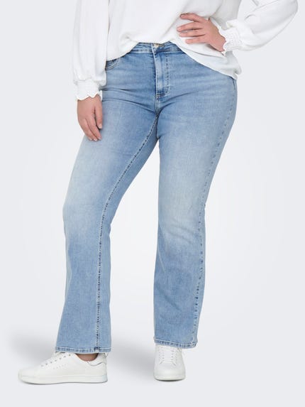 Jeans Skinny Vita Alta Only Carmakoma Carlaola Life HW, Denim Elasticizzato, Nero, Taglia Curvy