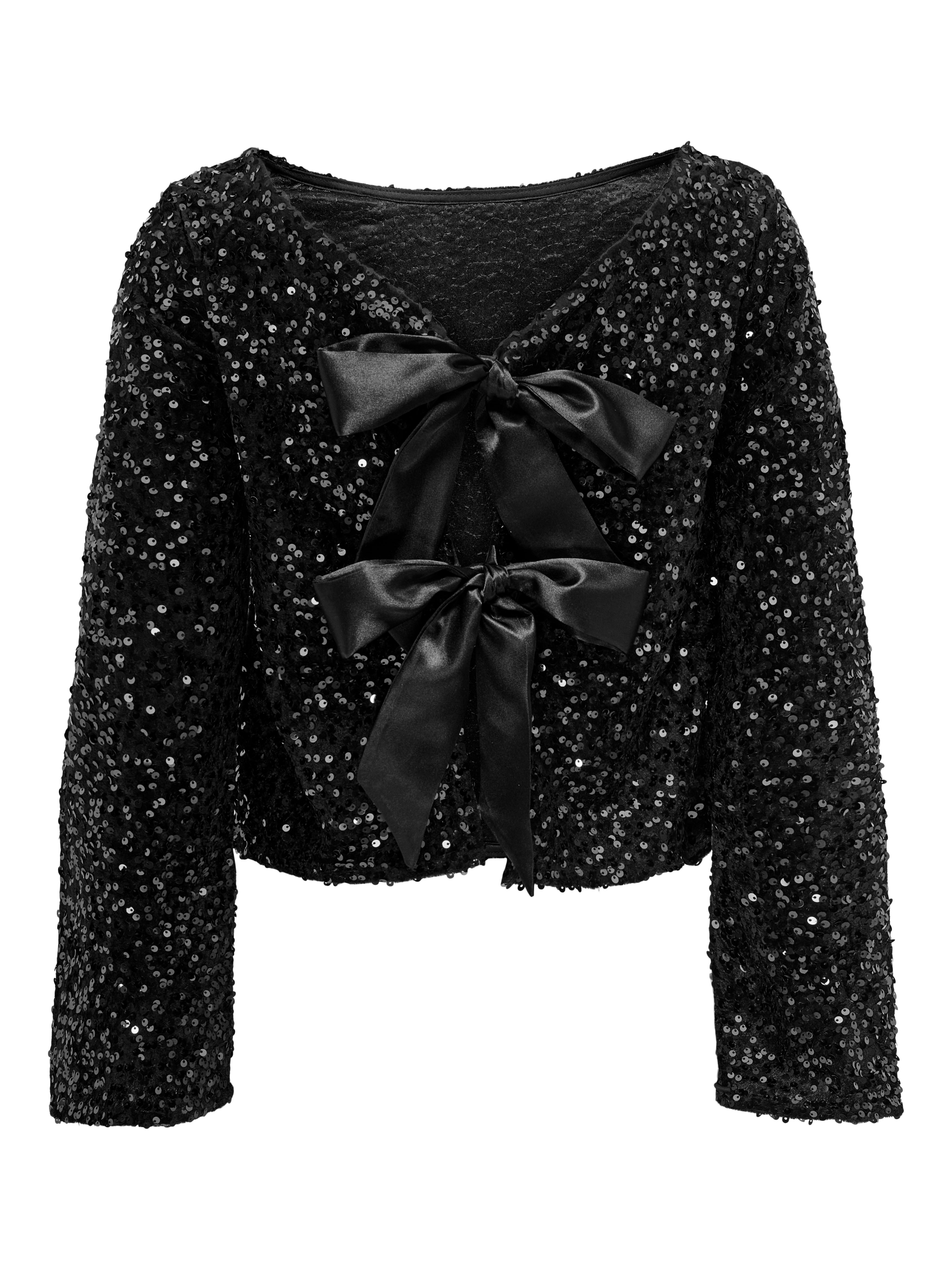 Black sequin top online