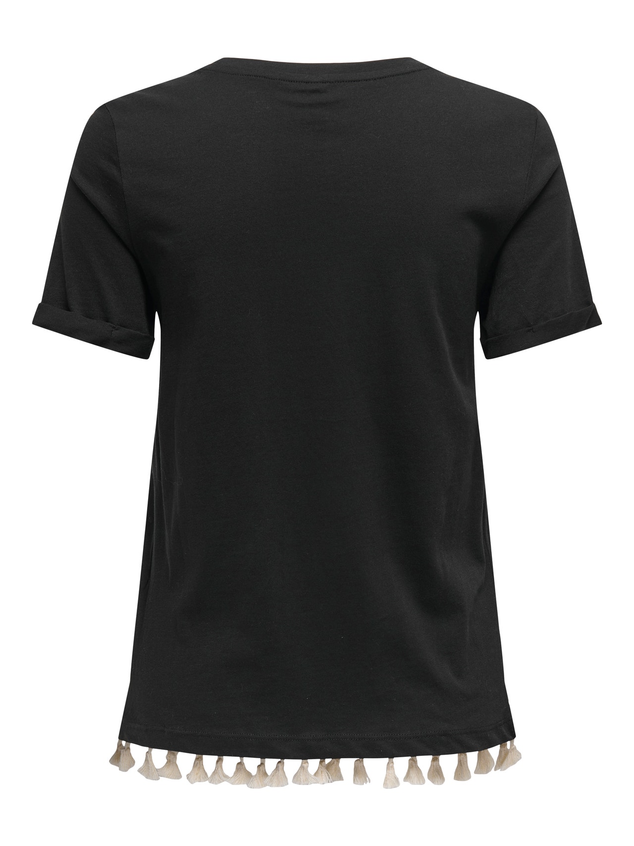 ONLY Normal passform O-ringning T-shirt -Black - 15337710