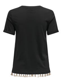 ONLY Regular Fit O-hals T-skjorte -Black - 15337710
