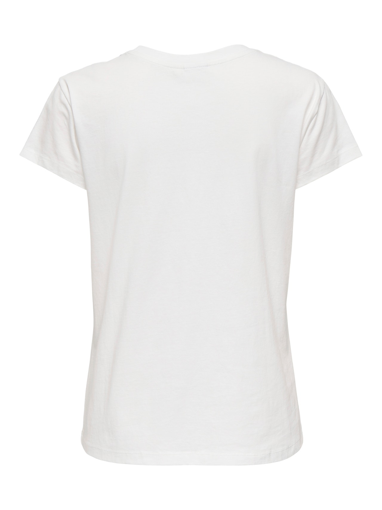 ONLY Regular Fit O-hals Lave skuldre T-skjorte -Cloud Dancer - 15337720