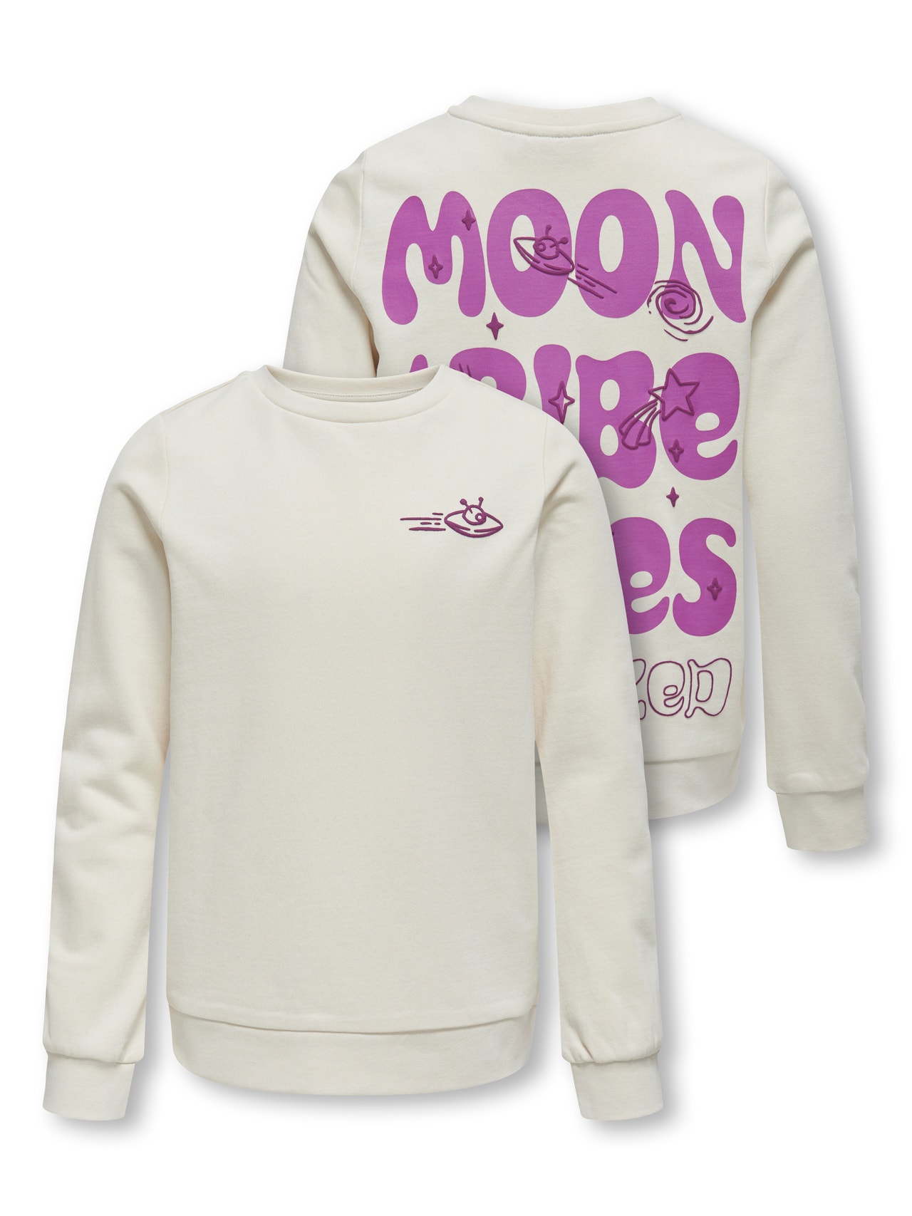 ONLY KOGROMANI Sweatshirt -Birch - 15337804