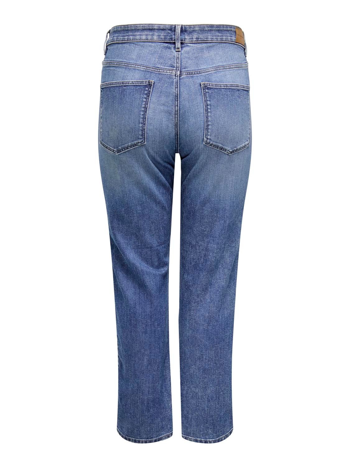 Thumbnail - Carwillow Hohe Taille Gerade Geschnitten Jeans