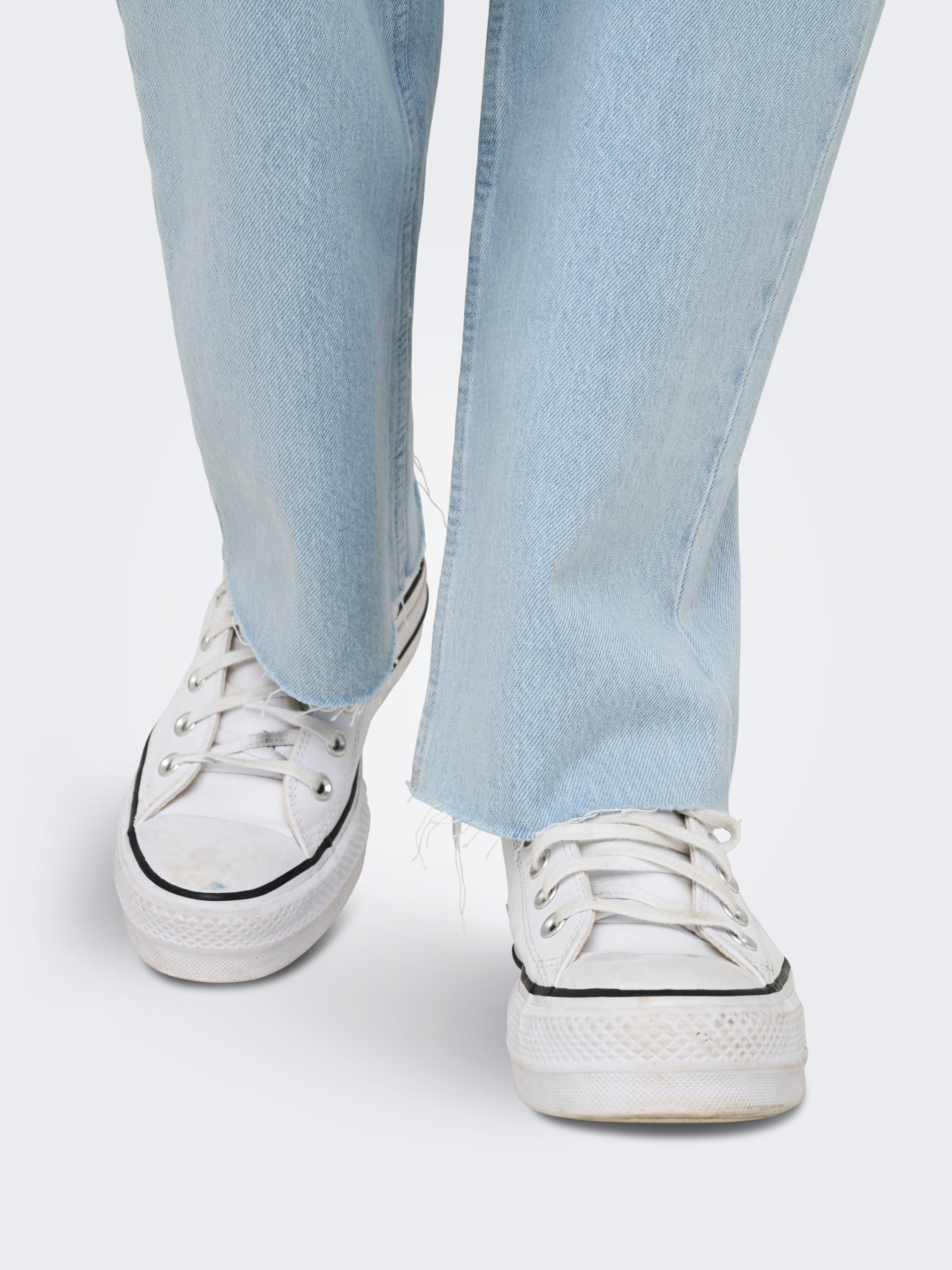 ONLRILEY High waist Straight Fit Jeans | Light Blue | ONLY®