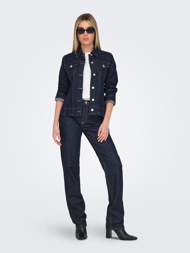 Onlmadison Ls Shaped DNM Jacket Mae, Bleu Foncé Denim, S Femmes Onlmadison Ls Shaped DNM Jacket Mae, Bleu Foncé Denim, S Femmes