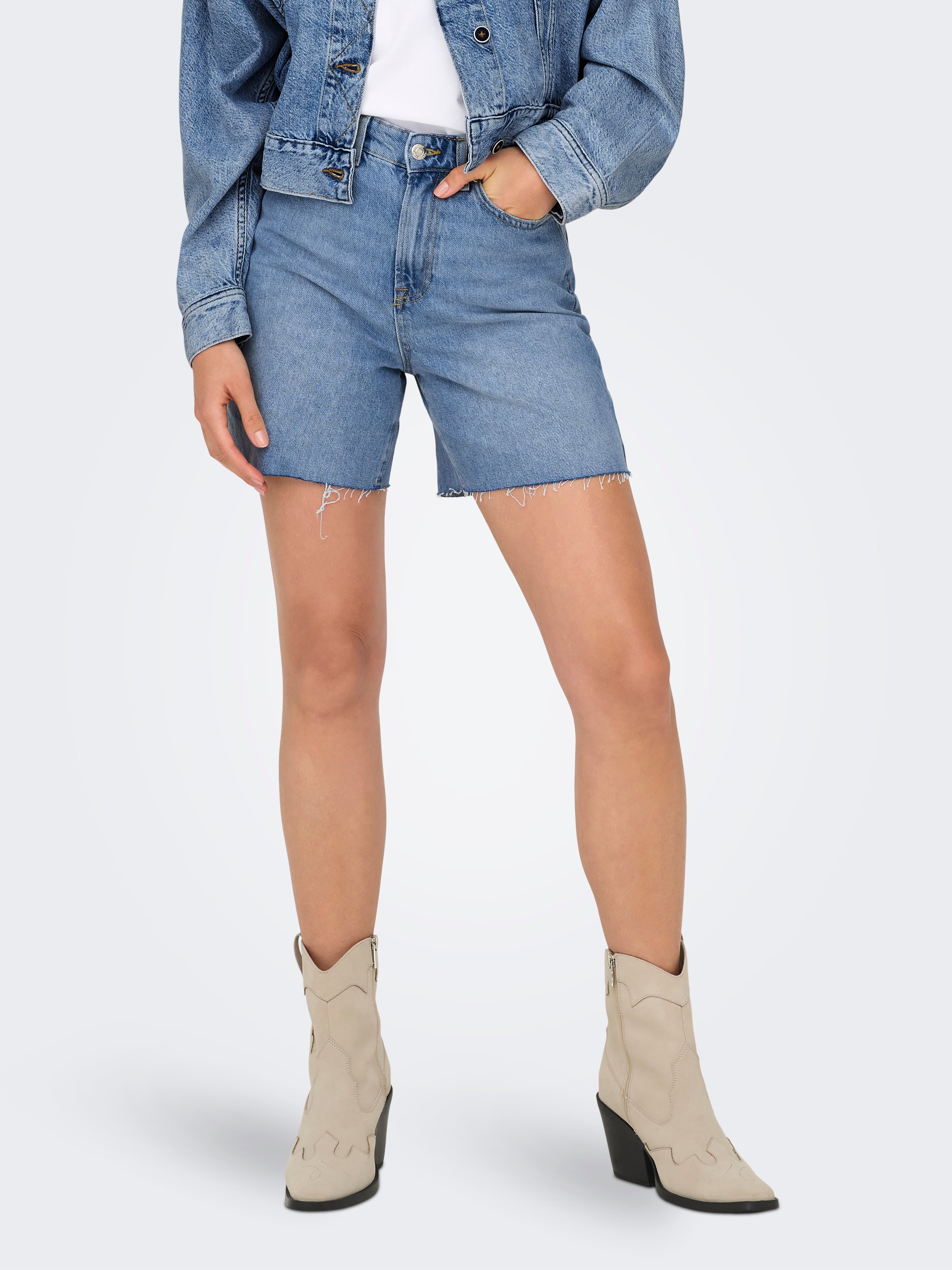 Onlzita Hohe Taille Normal Geschnitten Shorts