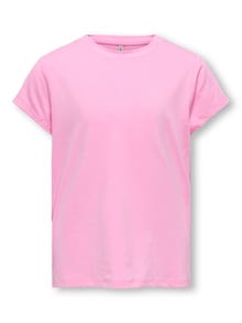 ONLY Normal geschnitten Rundhals T-Shirt -Bonbon - 15338113