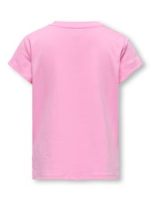 ONLY Krój regularny Okrągły dekolt T-shirt -Bonbon - 15338113