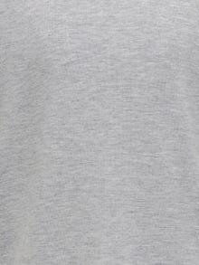 ONLY Krój regularny Okrągły dekolt T-shirt -Light Grey Melange - 15338113