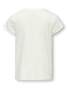 ONLY O-neck t-shirt -Cloud Dancer - 15338113