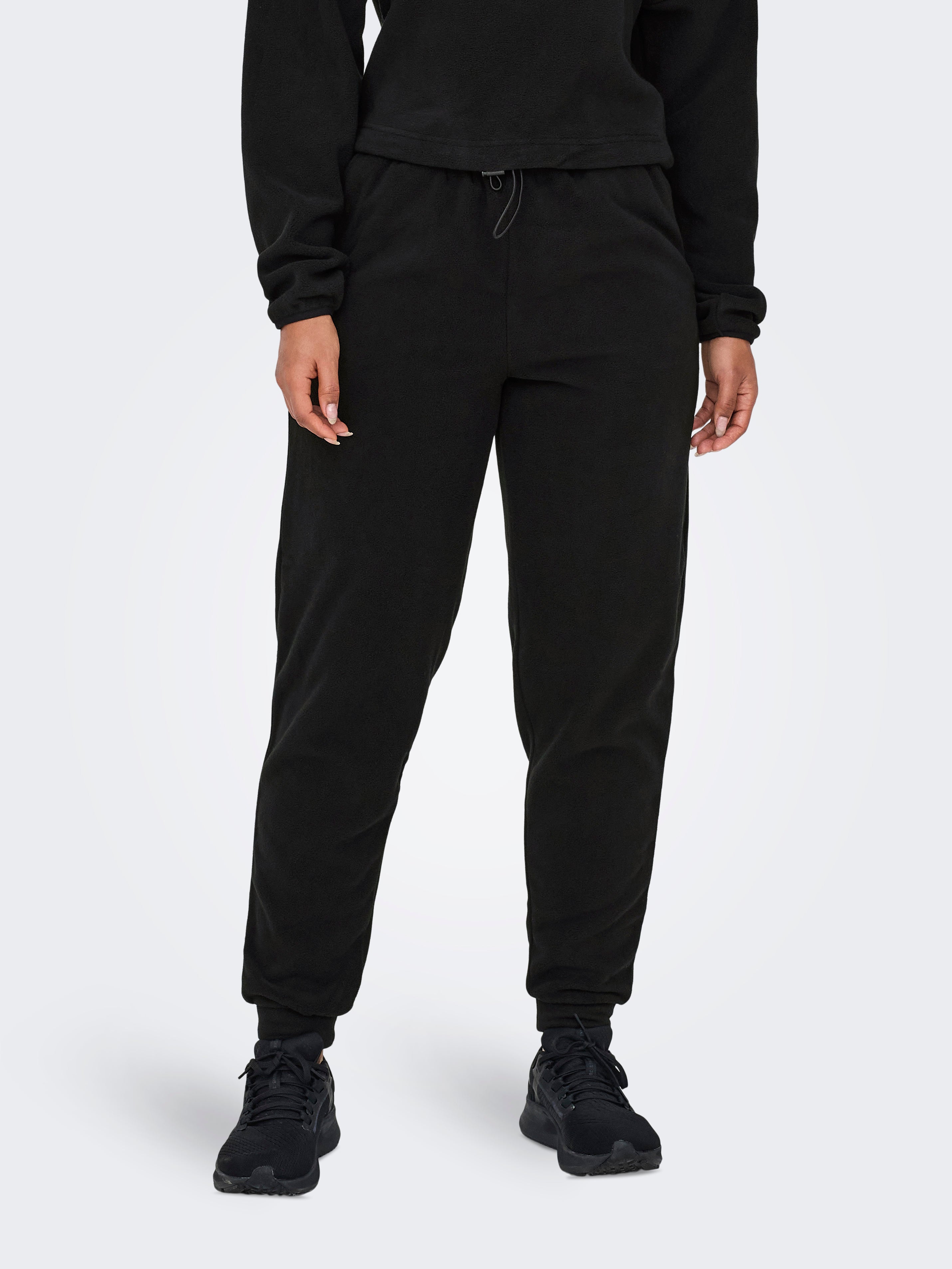 Onpflee Fleece Hohe Taille Normal Geschnitten Jogginghose