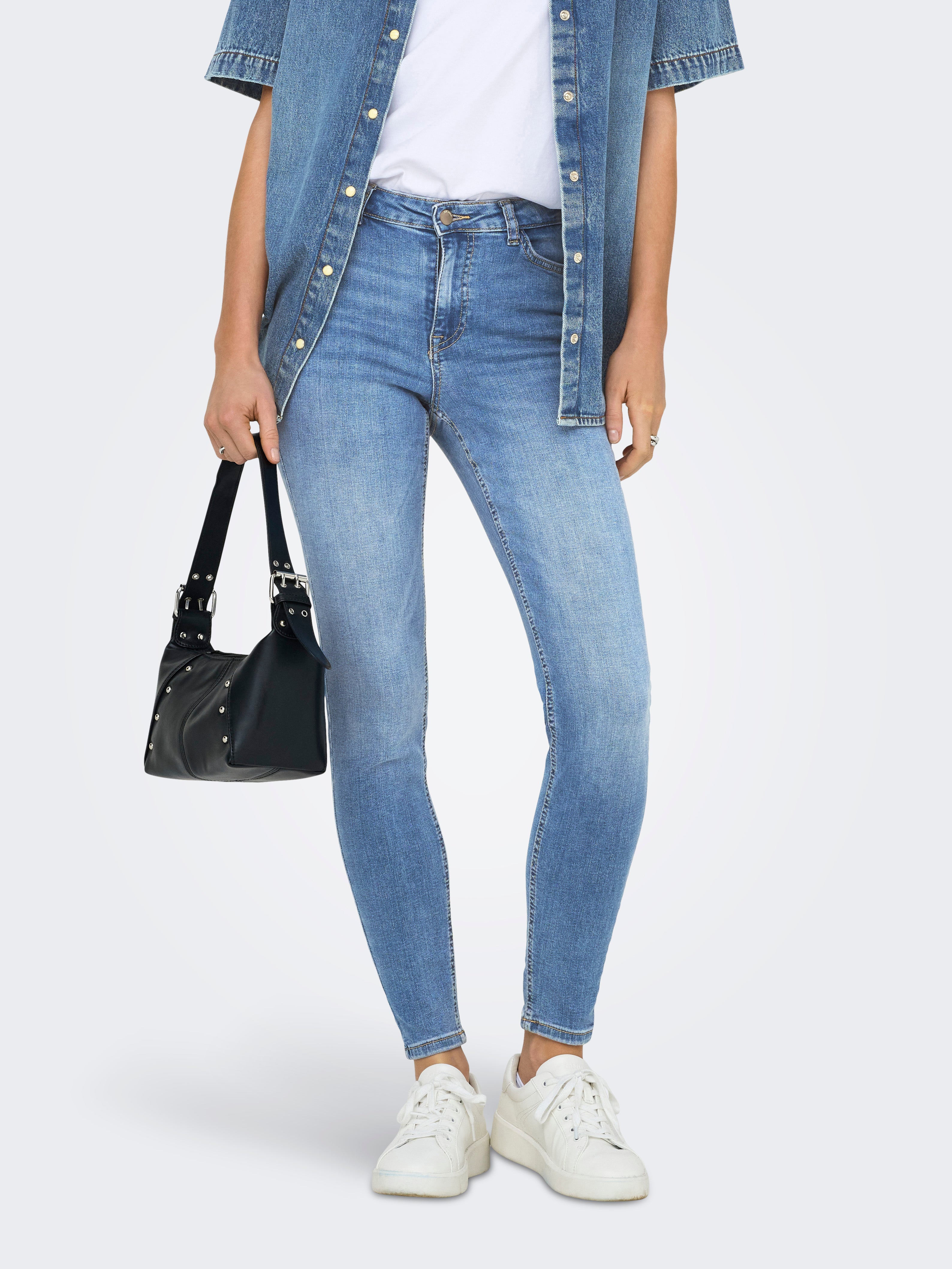 Thumbnail - Jdyfina Mittlere Taille Skinny Fit Jeans