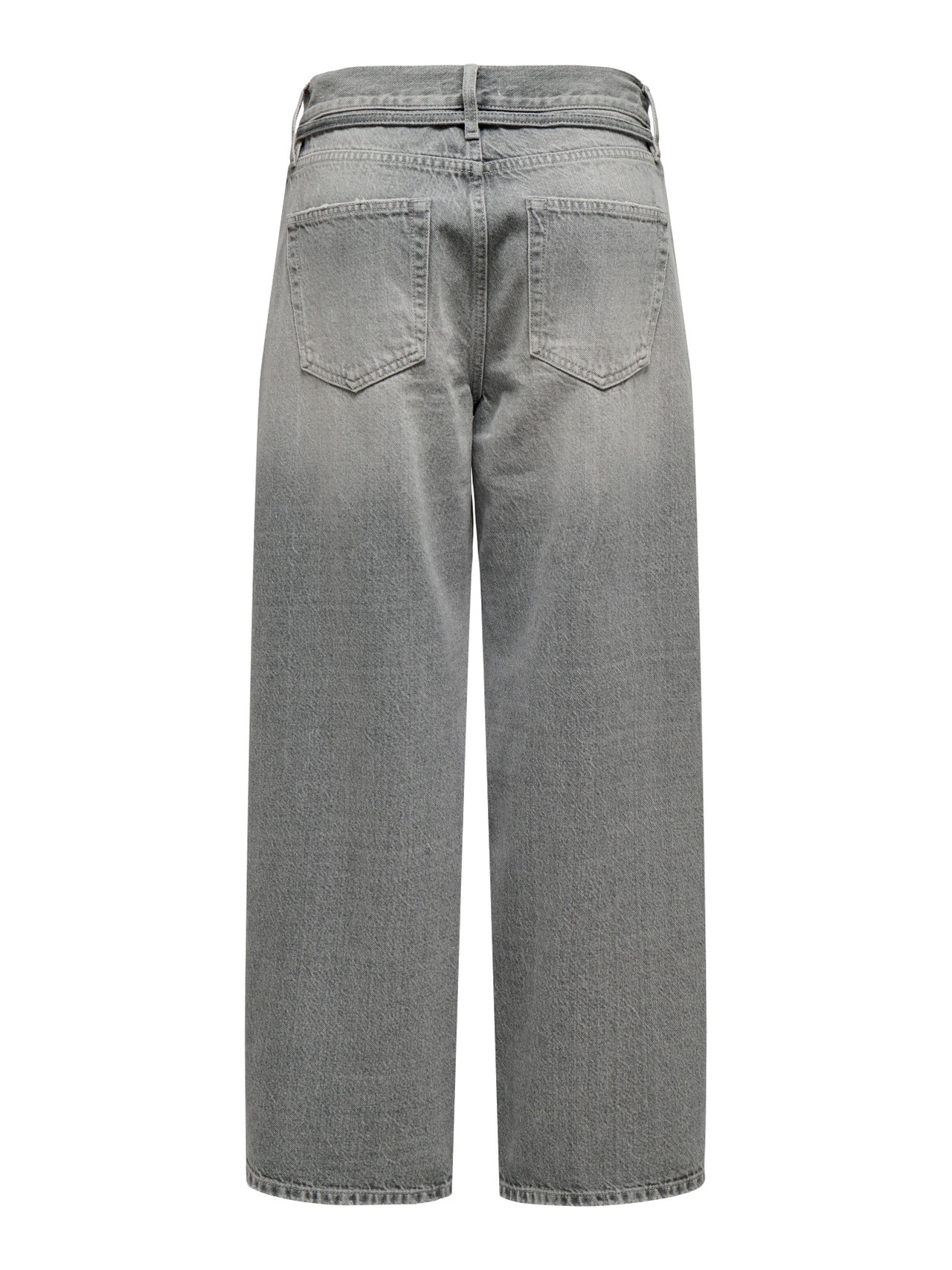 ONLY Kõrge vöökohaga alt lühenev lõige Keskmine vöökoht Teksad -Medium Grey Denim - 15338246