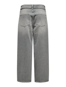 ONLY Kõrge vöökohaga alt lühenev lõige Keskmine vöökoht Teksad -Medium Grey Denim - 15338246
