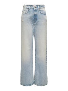 ONLY Jeans Wide Leg Fit Taille haute -Light Blue Denim - 15338253
