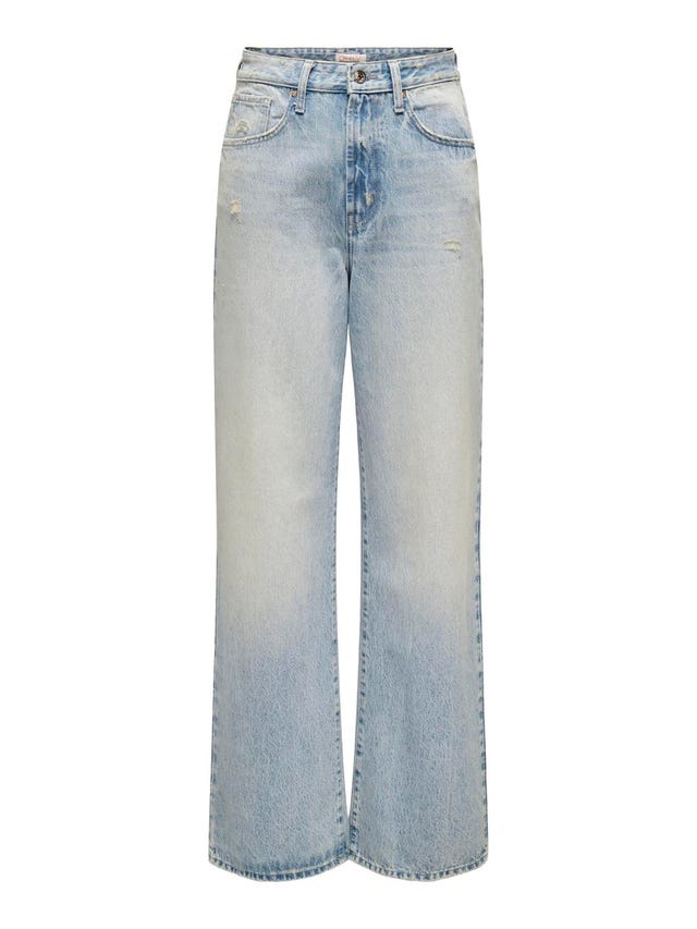 ONLY Krój wide leg Wysoka talia Jeans - 15338253