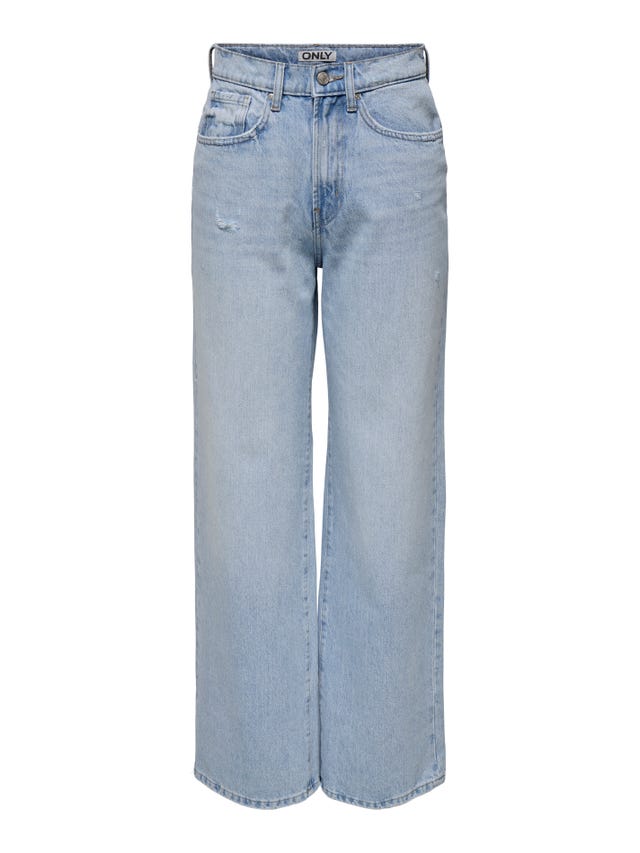 ONLY Krój wide leg Wysoka talia Jeans - 15338254