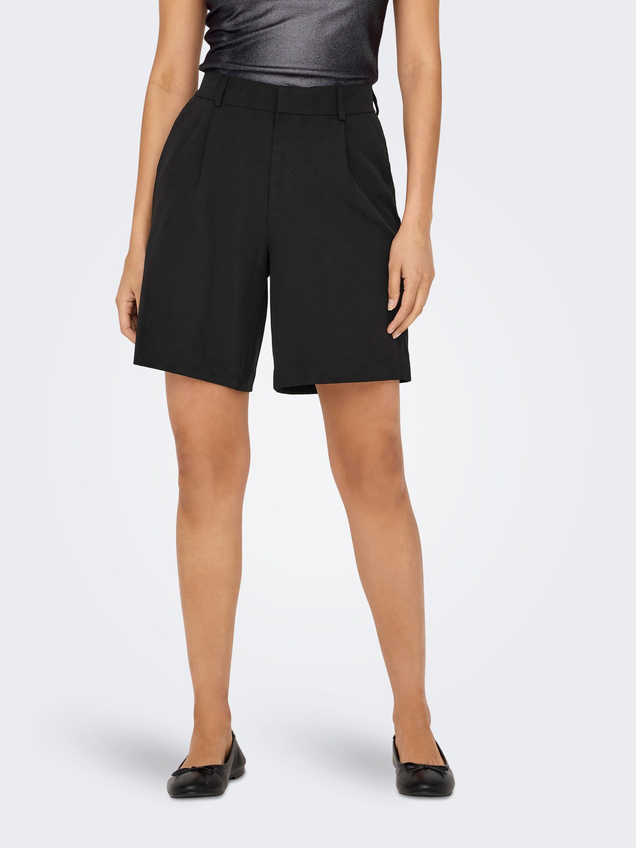 ONLY Classic tailored shorts -Black - 15338287