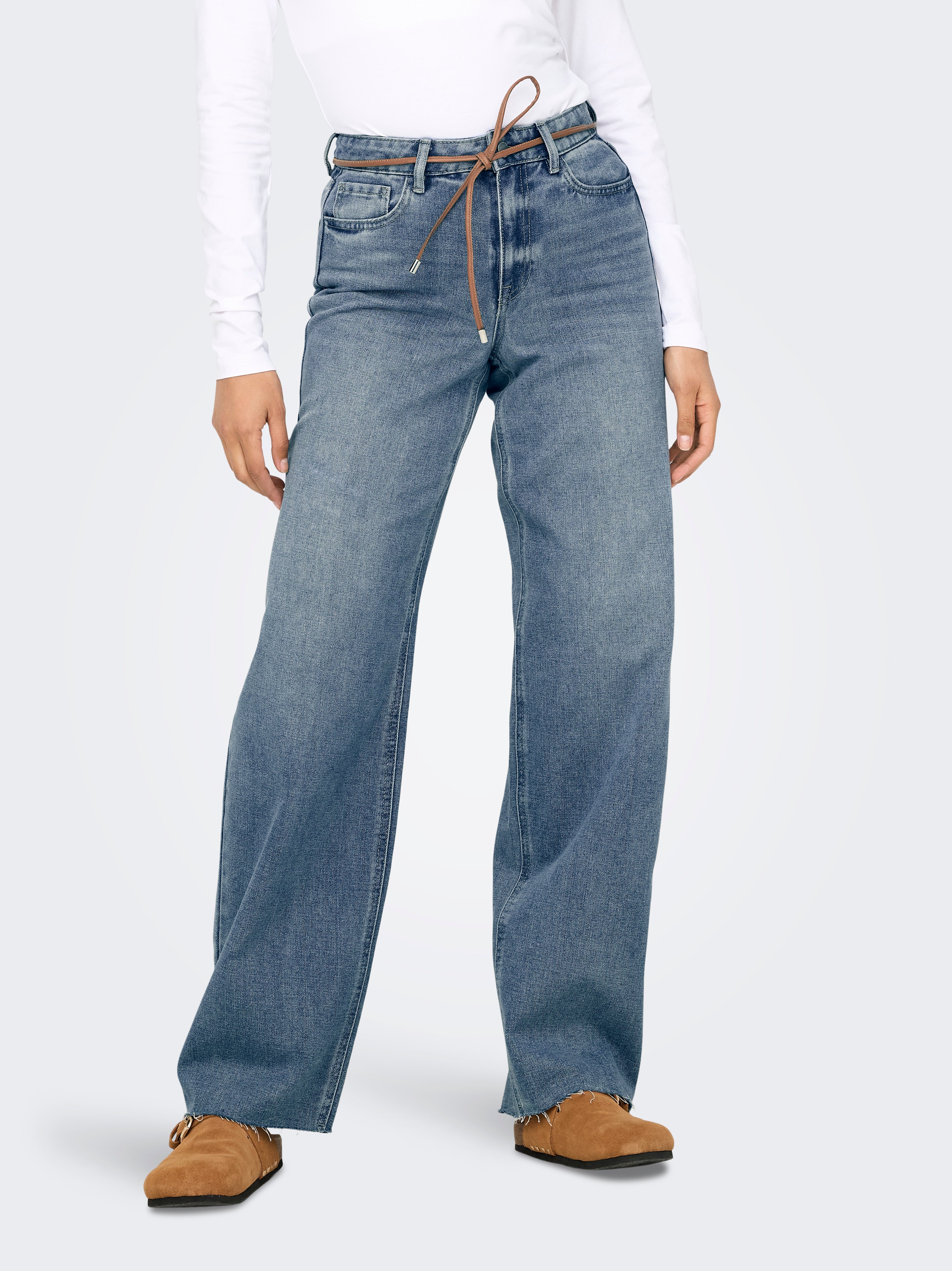 Onlrita Mittlere Taille Locker Geschnitten Jeans