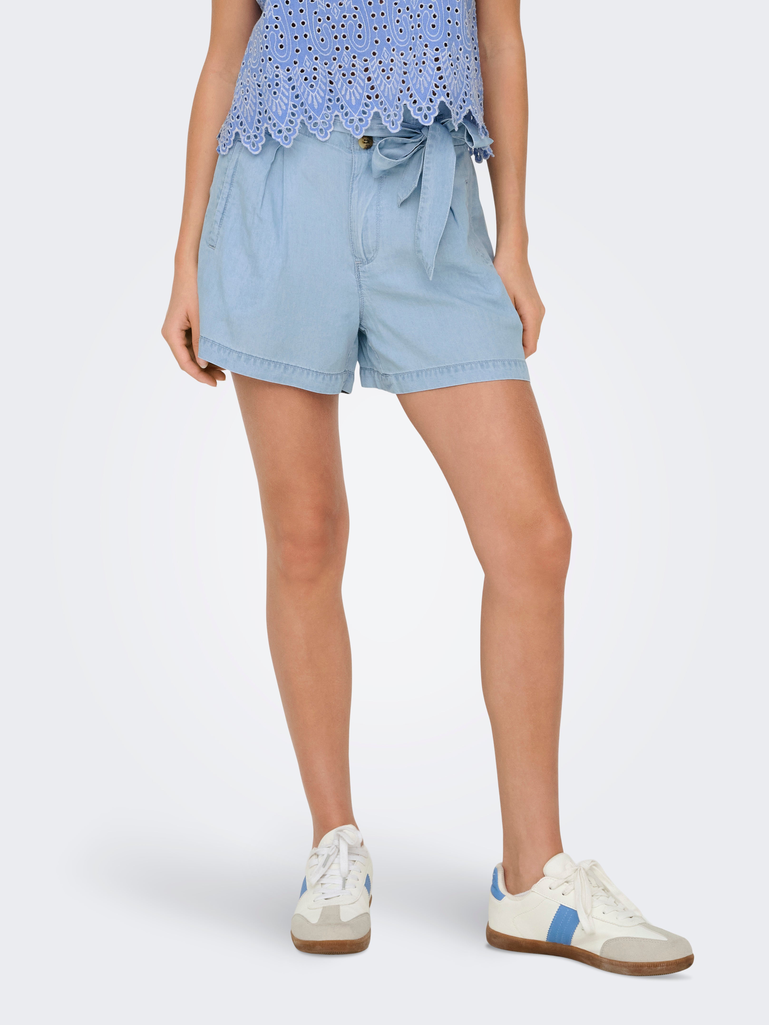 Onlcharis Hohe Taille Normal Geschnitten Shorts