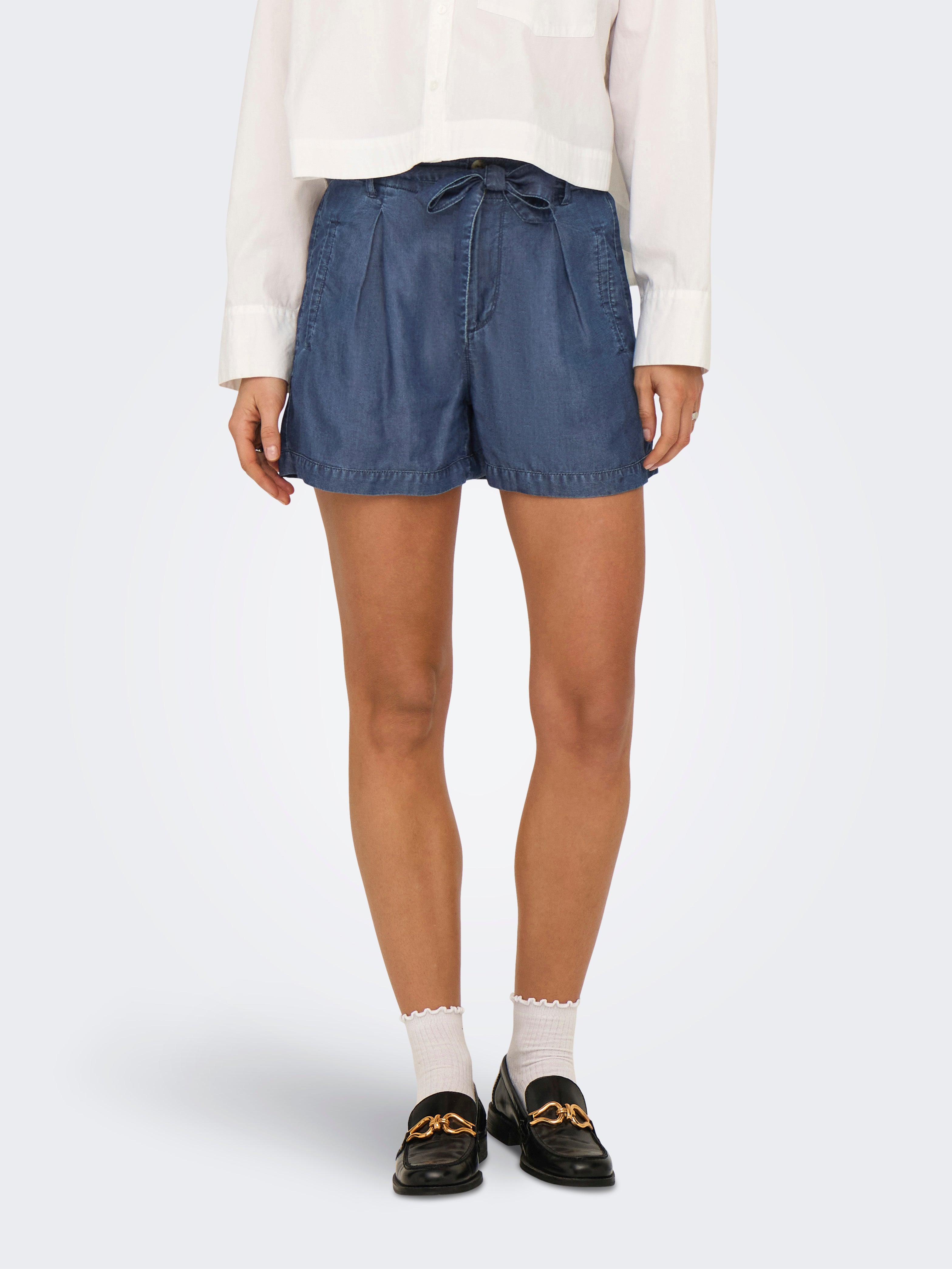 Onlcharis Hohe Taille Normal Geschnitten Shorts