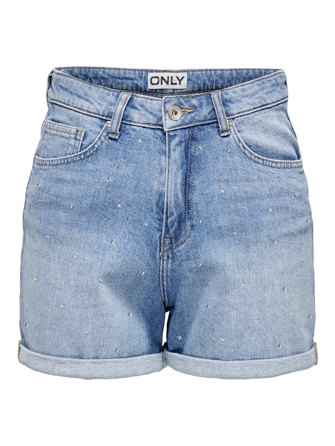 ONLY Regular Fit Shorts -Light Blue Denim - 15338323