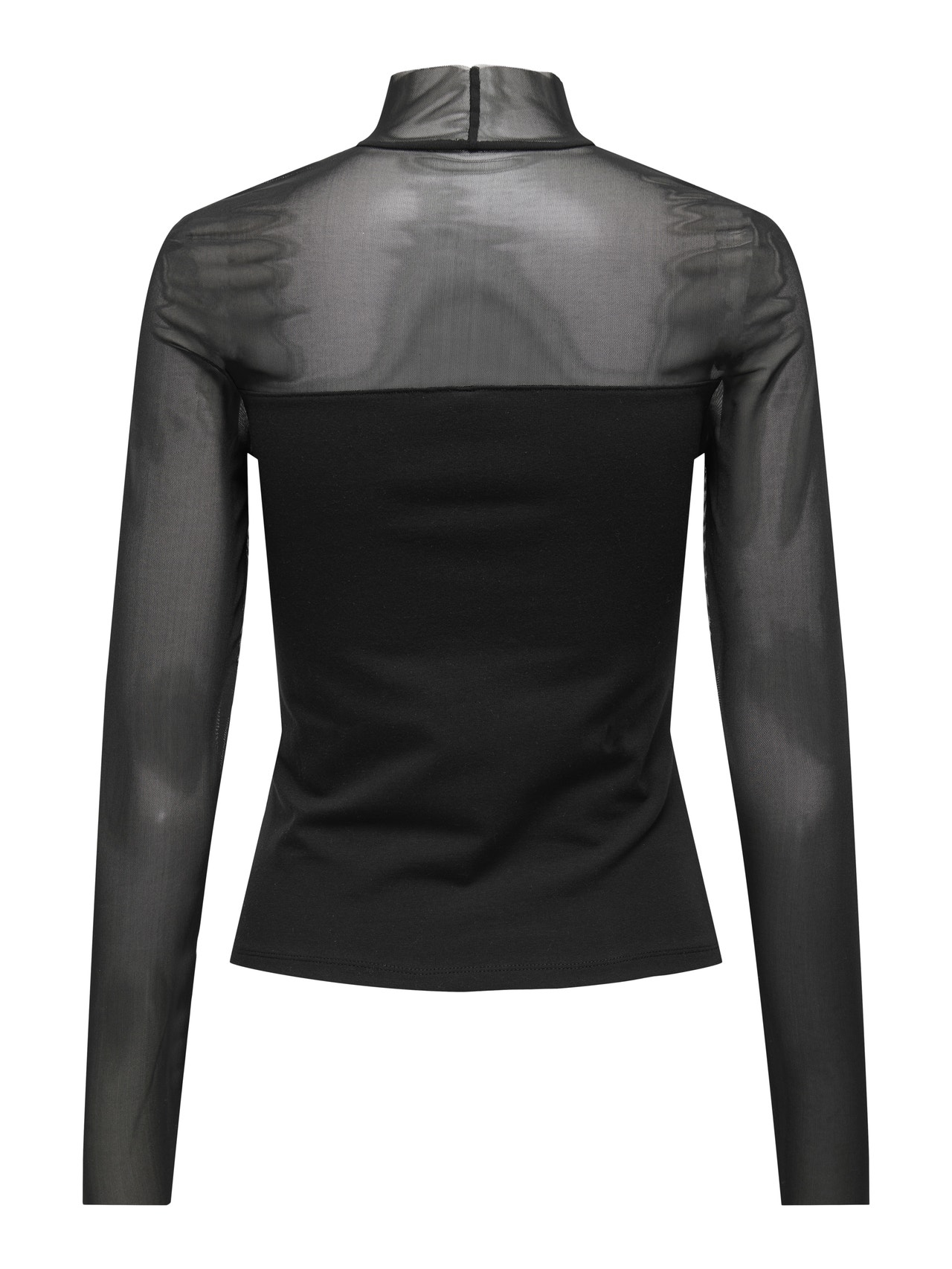 ONLY Tavapärane lõige Kõrge kaelus Top -Black - 15338341