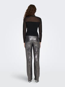 ONLY Tavapärane lõige Kõrge kaelus Top -Black - 15338341