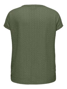 ONLY Curvy o-neck t-shirt -Four Leaf Clover - 15338356