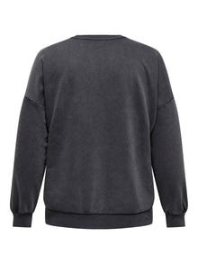 ONLY Curvy o-neck sweatshirt -Phantom - 15338431