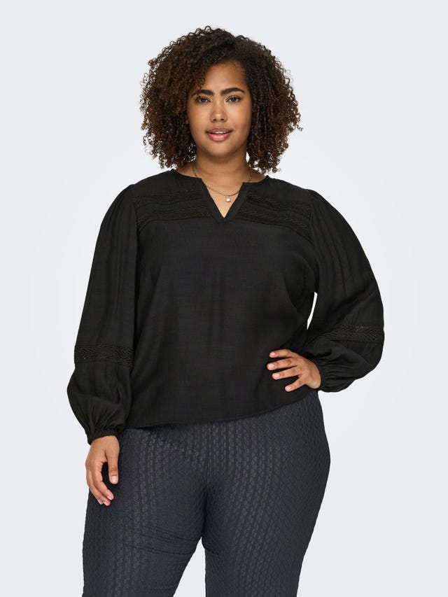 ONLY Curvy balloon sleeve top - 15338433