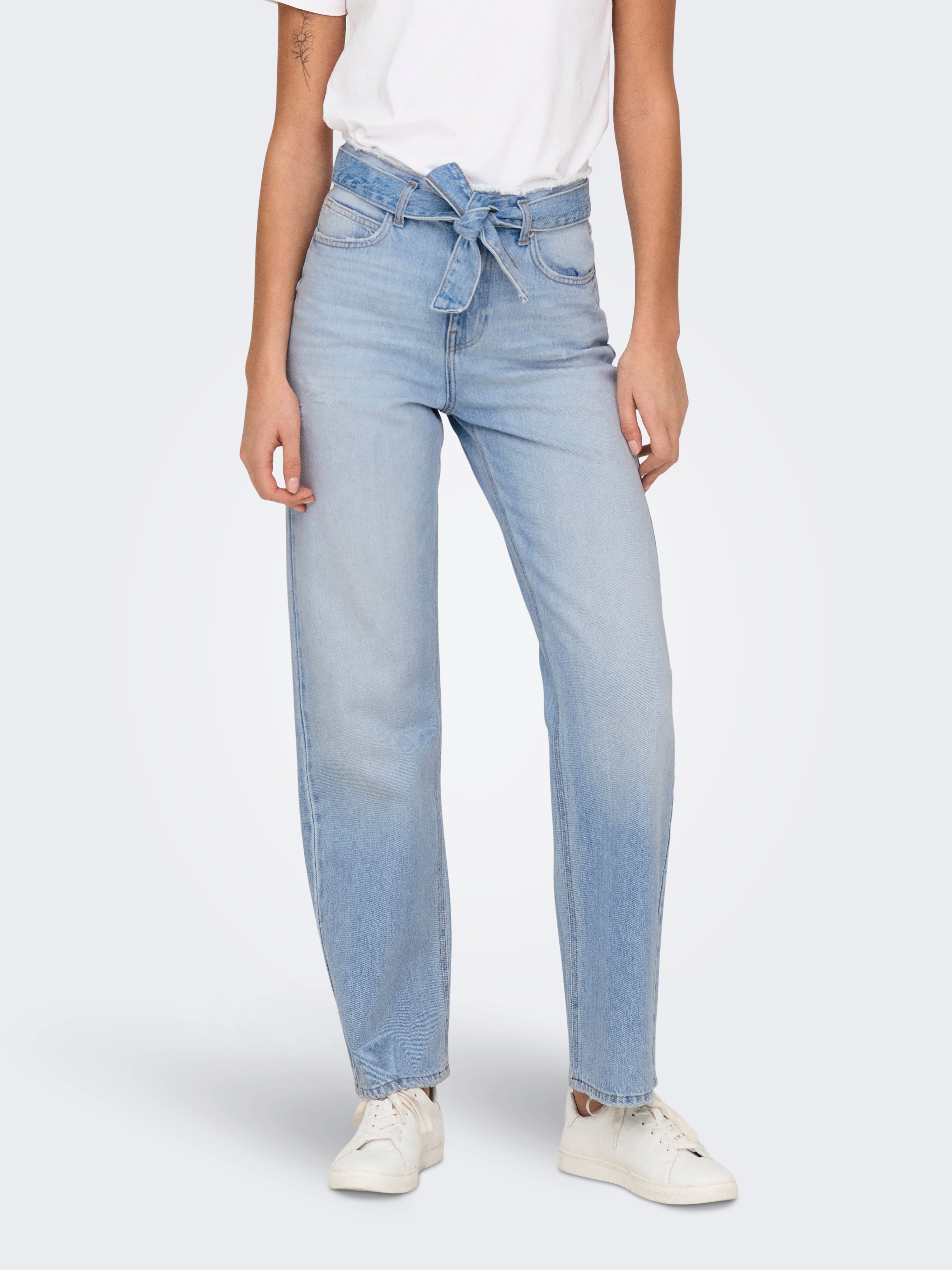 Onlmaddie Hohe Taille Weiter Beinschnitt Jeans