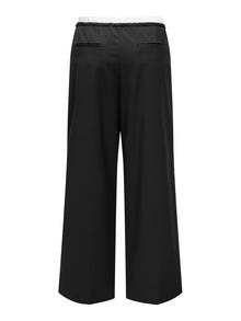ONLY Pantalones Corte straight Cintura alta -Black - 15338509