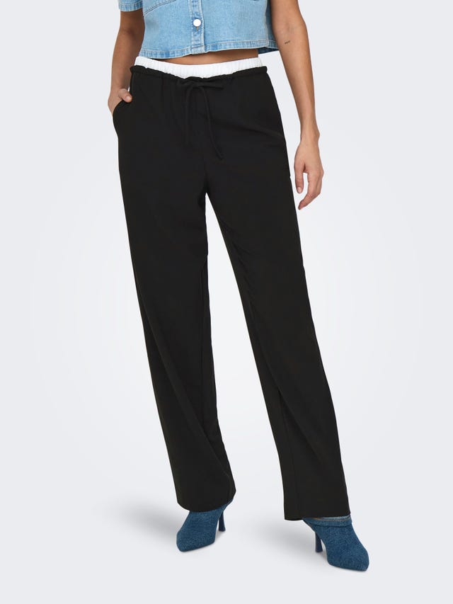 ONLY Straight Fit High waist Trousers - 15338509