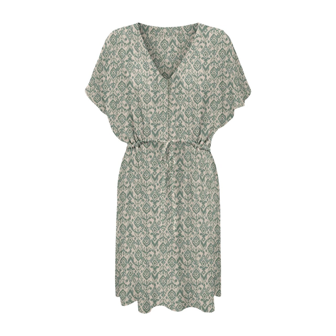 ONLY Regular Fit V-hals Kort kjole -Hedge Green - 15338549
