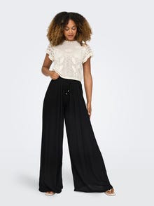 ONLY Wide fitted trousers -Black - 15338550