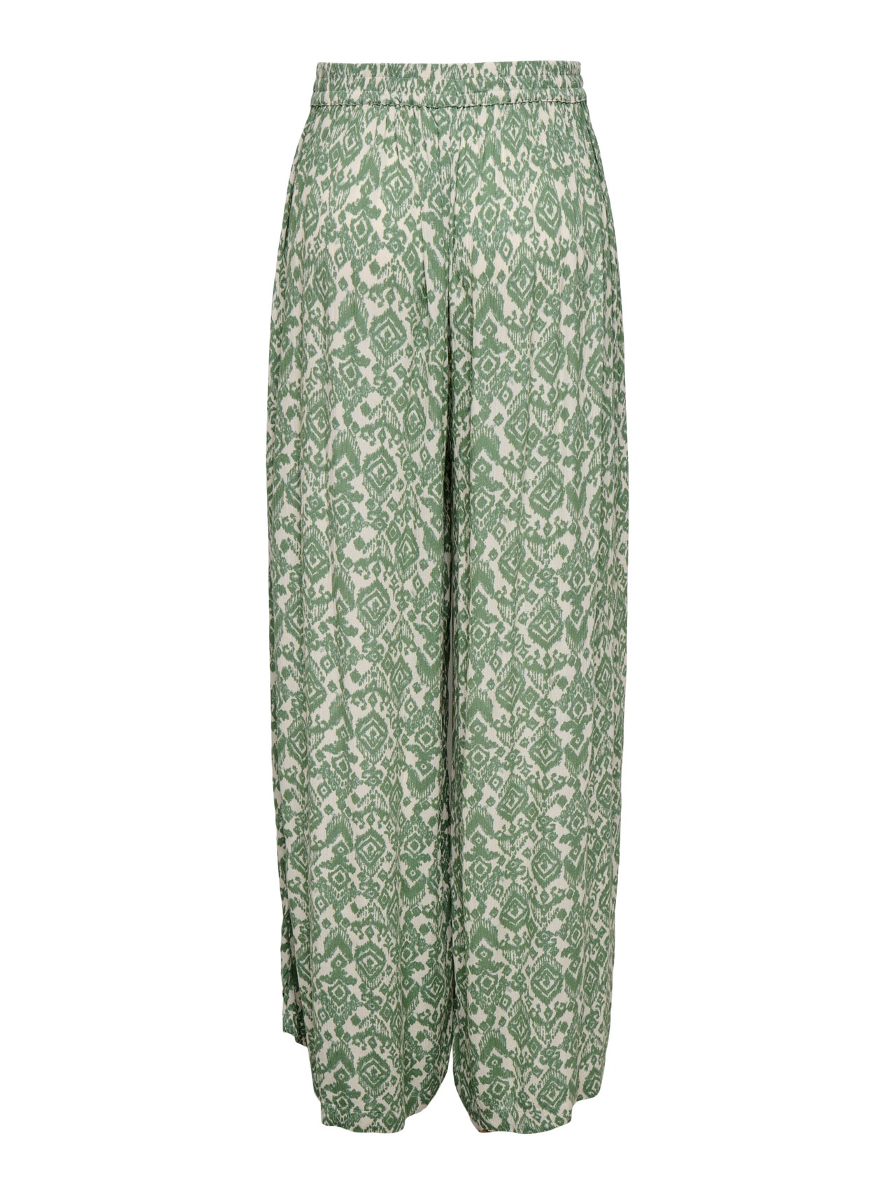 ONLY Løstsiddende bukser med bindebånd -Hedge Green - 15338550