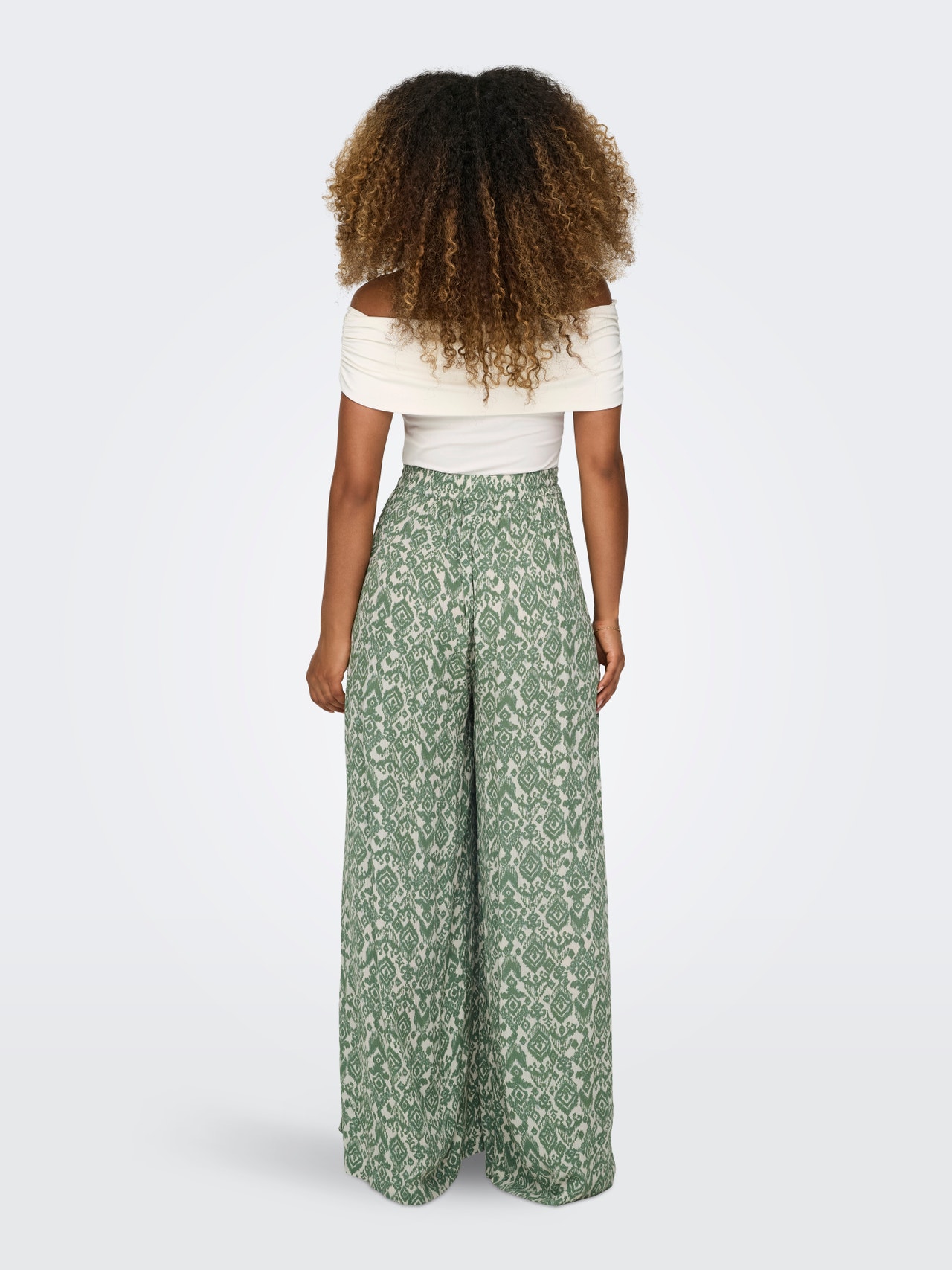 ONLY Wide fitted trousers -Hedge Green - 15338550