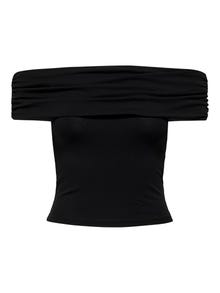 ONLY Regular fit Off-shoulder Top -Black - 15338616