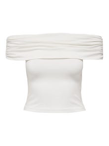 ONLY Regular fit Off-shoulder Top -Cloud Dancer - 15338616