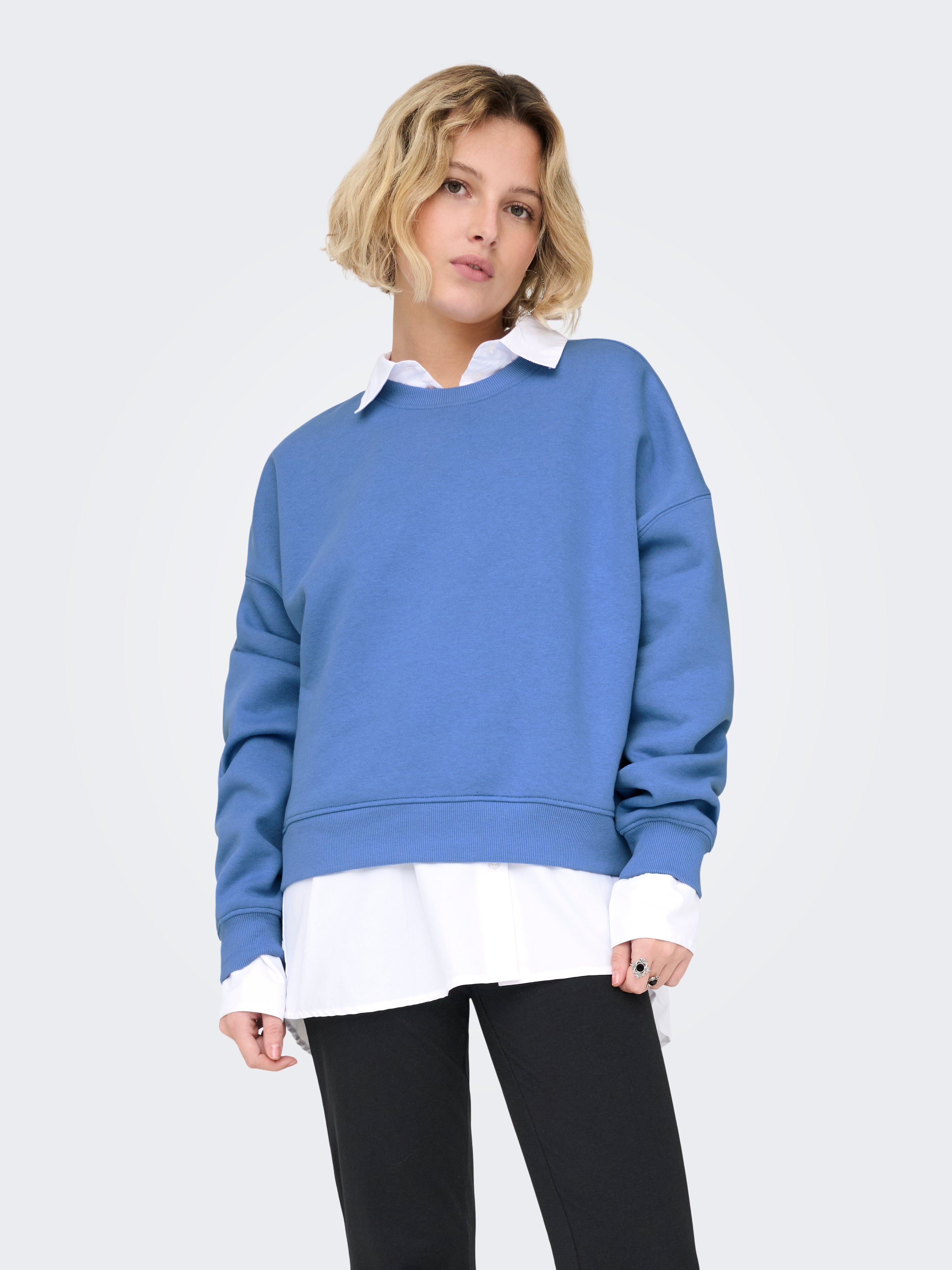 ONLY Onlbest L/S Crew Neck SWT Noos, Sachet pink, M ONLY Onlbest L/S Crew Neck SWT Noos, Sachet pink, M