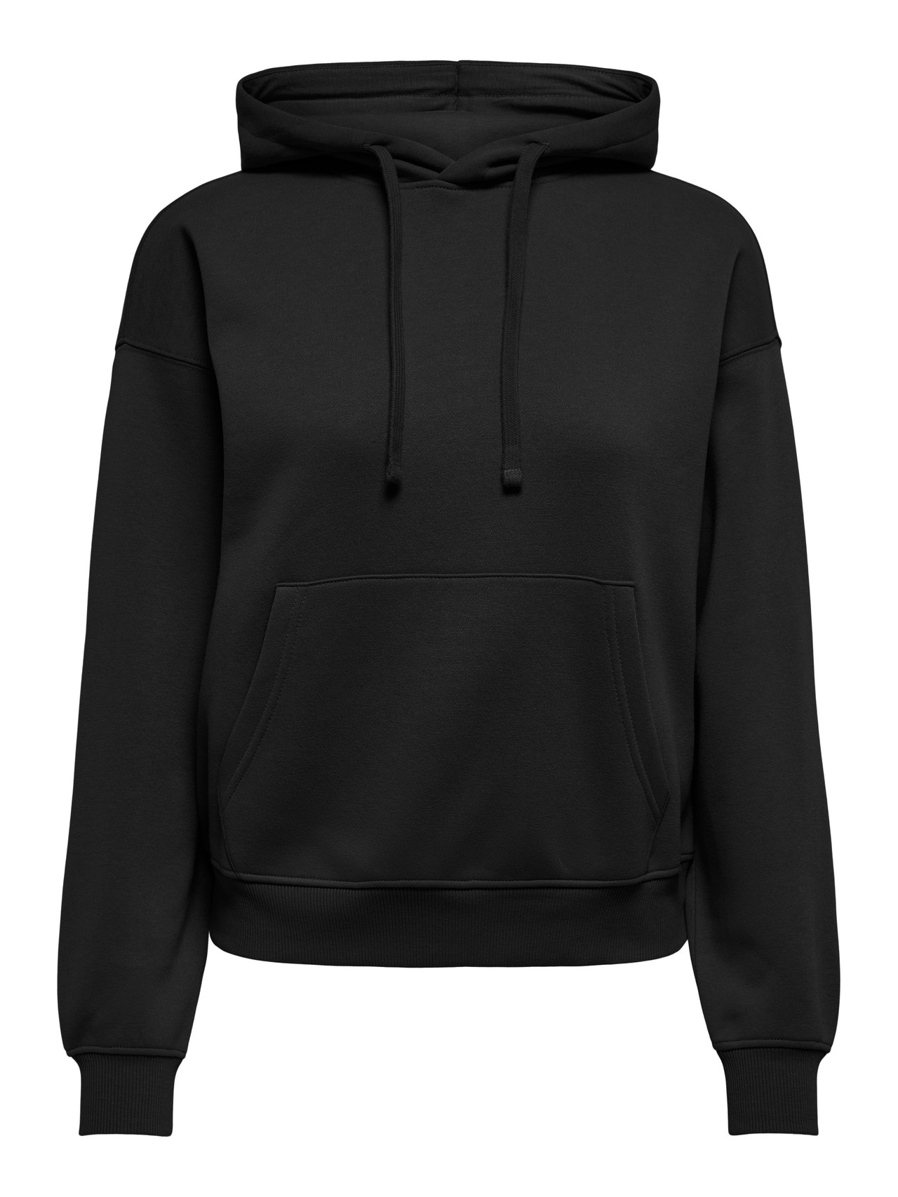 ONLY Redovno prianjanje Hoodie Elastične manžete Ispuštena ramena Majicu -Black - 15338730