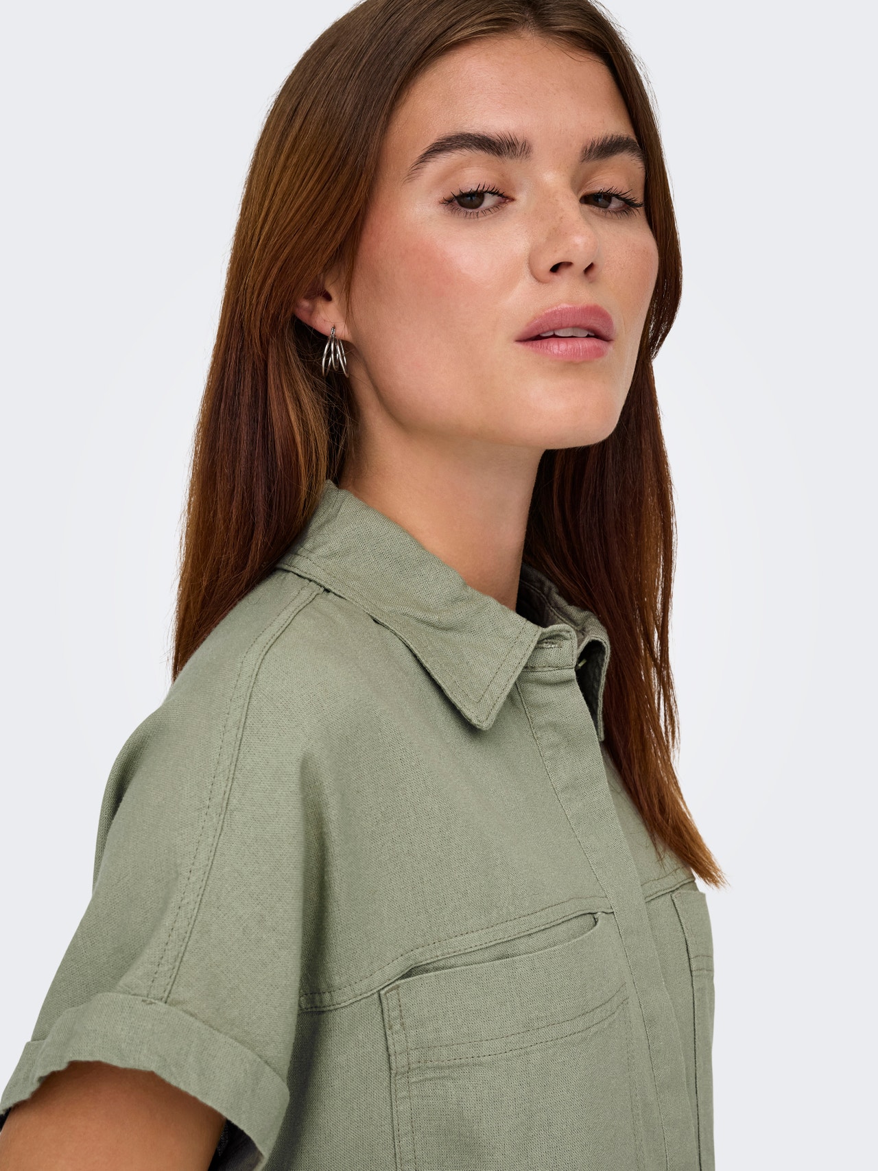 ONLY Kõrge vöökohaga lai lõige Särgikrae Särk -Tea - 15338744