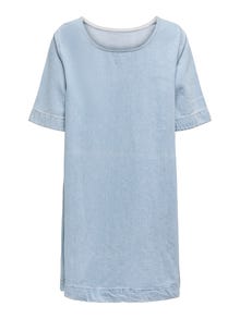 ONLY Midi loose fit denim dress -Light Blue Denim - 15339026