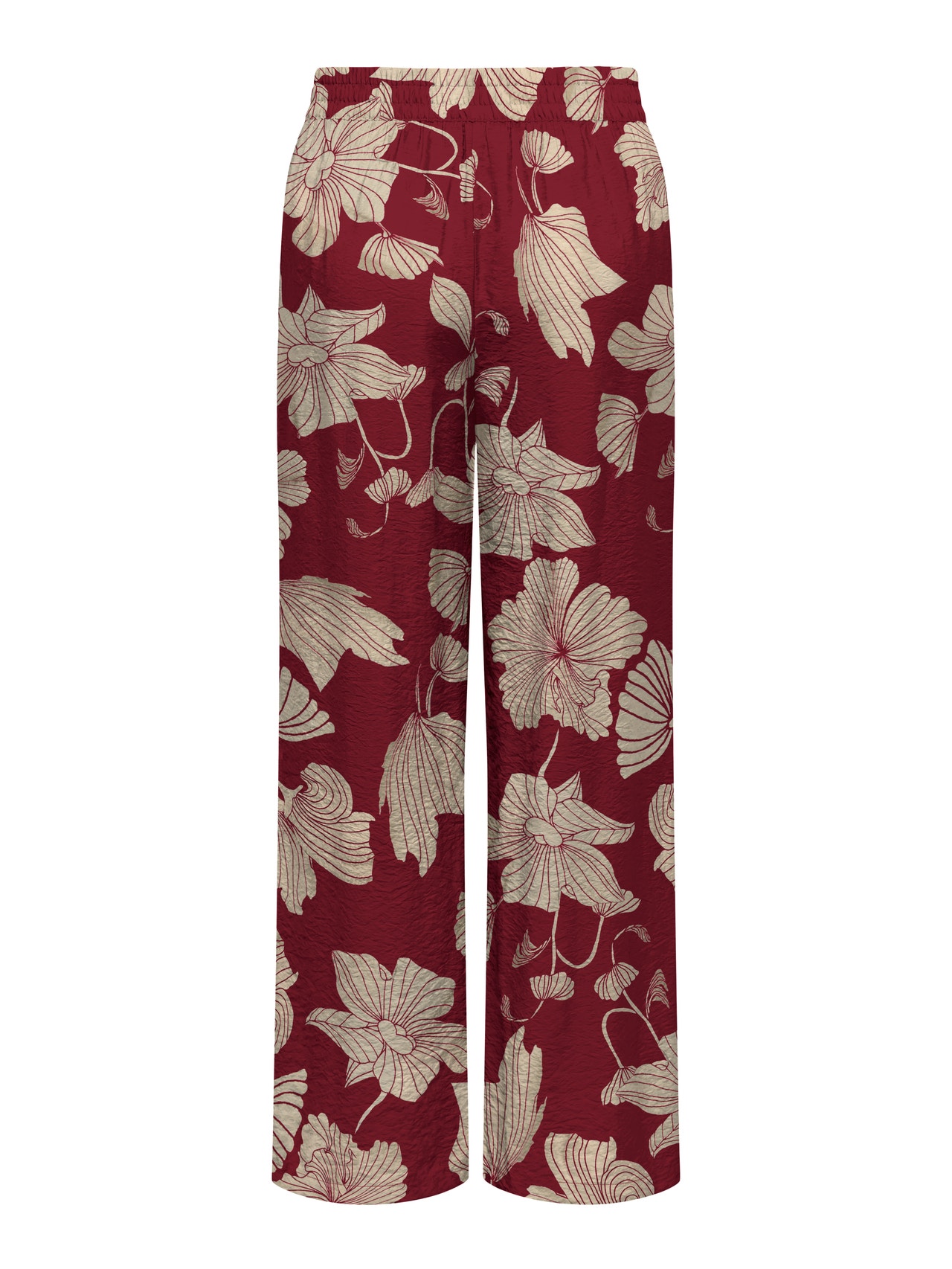 ONLY Tanko ravno prianjanje Srednji struk Hlače -Cabernet - 15339132