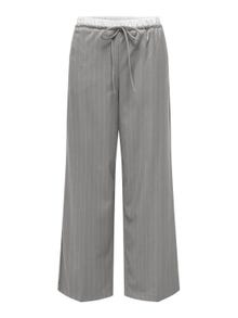 ONLY Pantaloni Straight Fit Vita alta -Light Grey Melange - 15339242