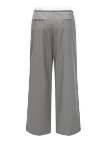 ONLY Pantalones Corte straight Cintura alta -Light Grey Melange - 15339242