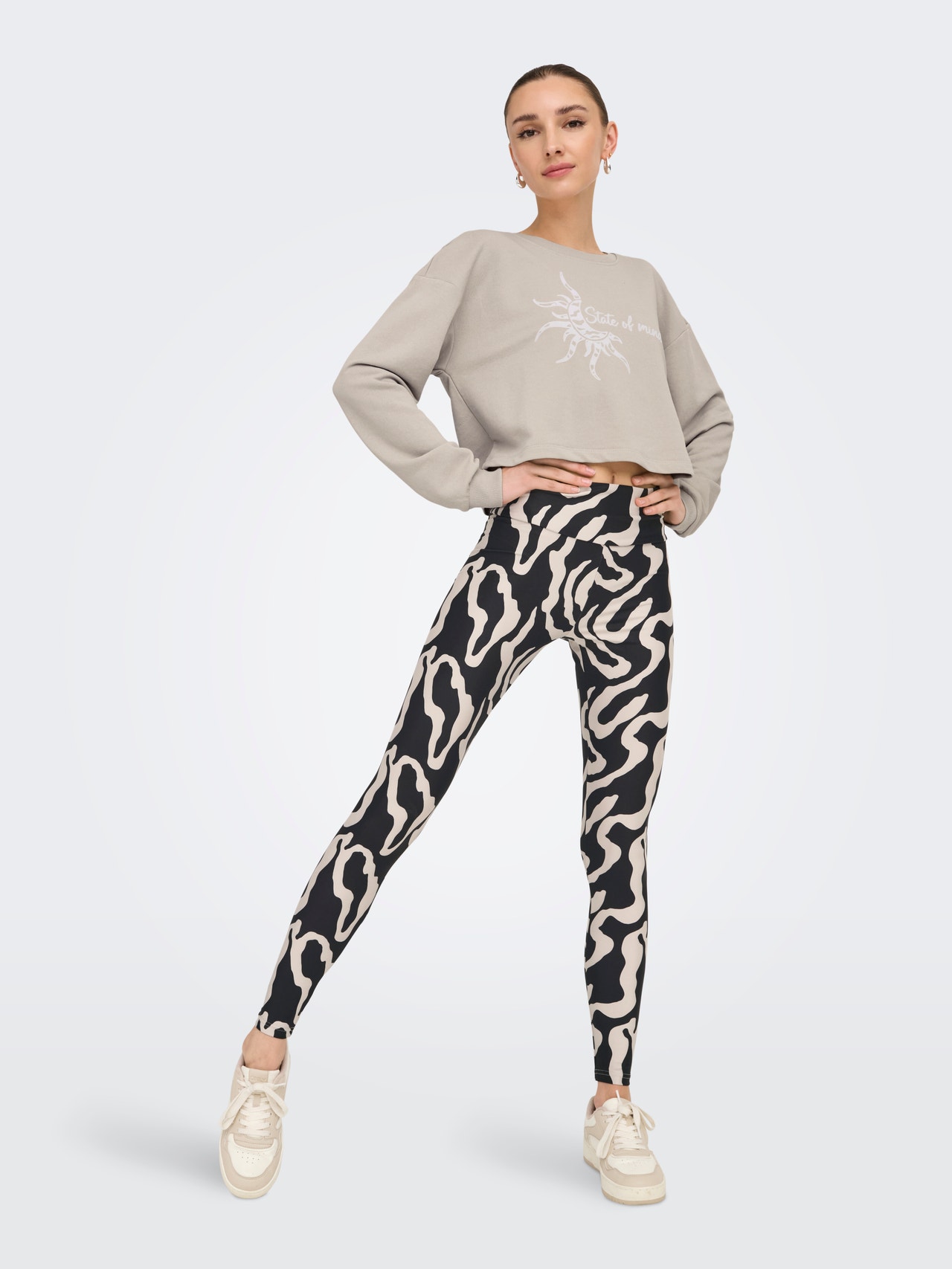 ONLY ONPRONDA-1 Tight Fit Collants d'entraînement -Nacreous Cloud - 15339252