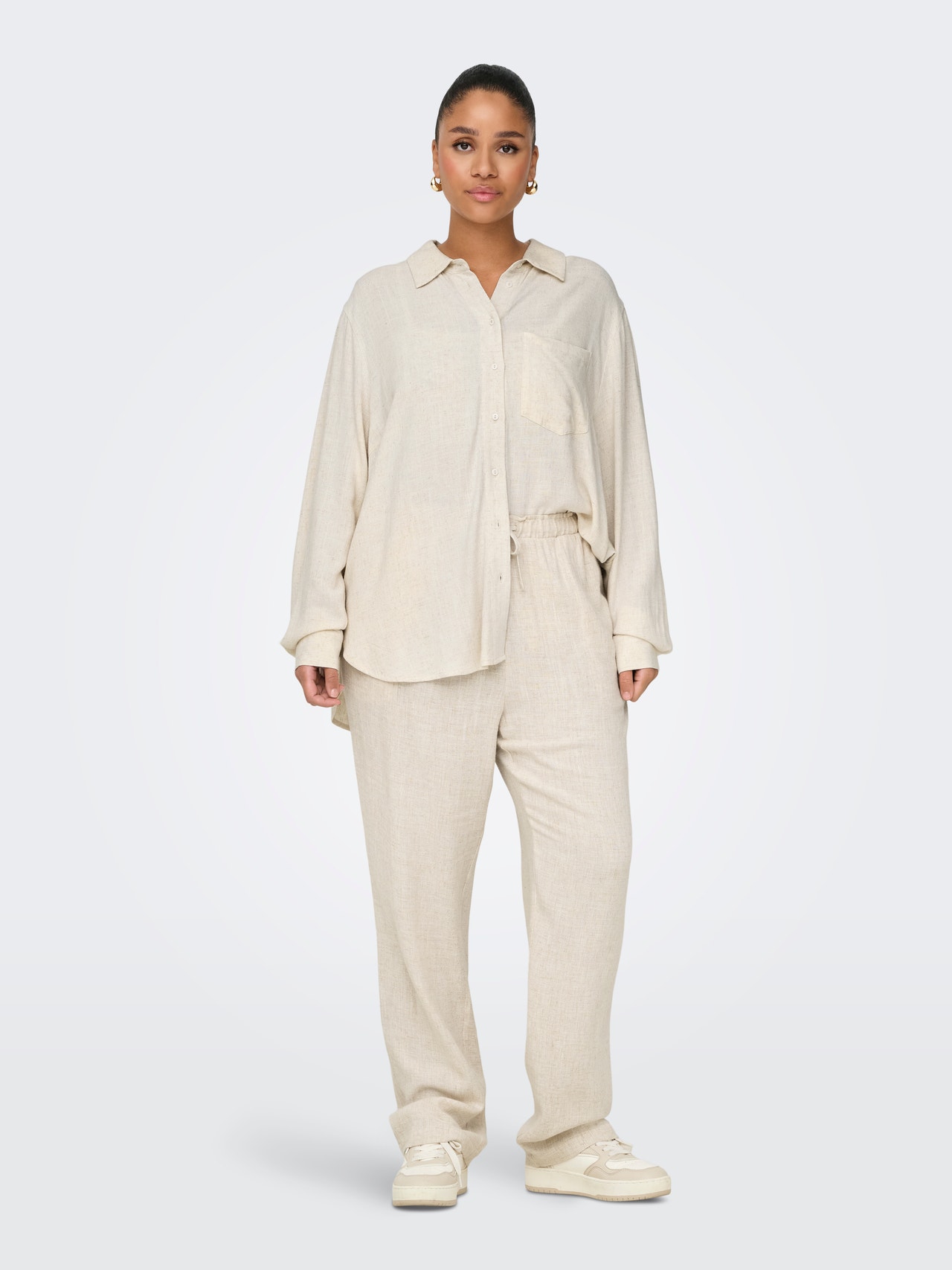 ONLY Tavapärane lõige Särgikrae Nööpidega mansetid Balloonvarrukad Särk -Moonbeam - 15339377