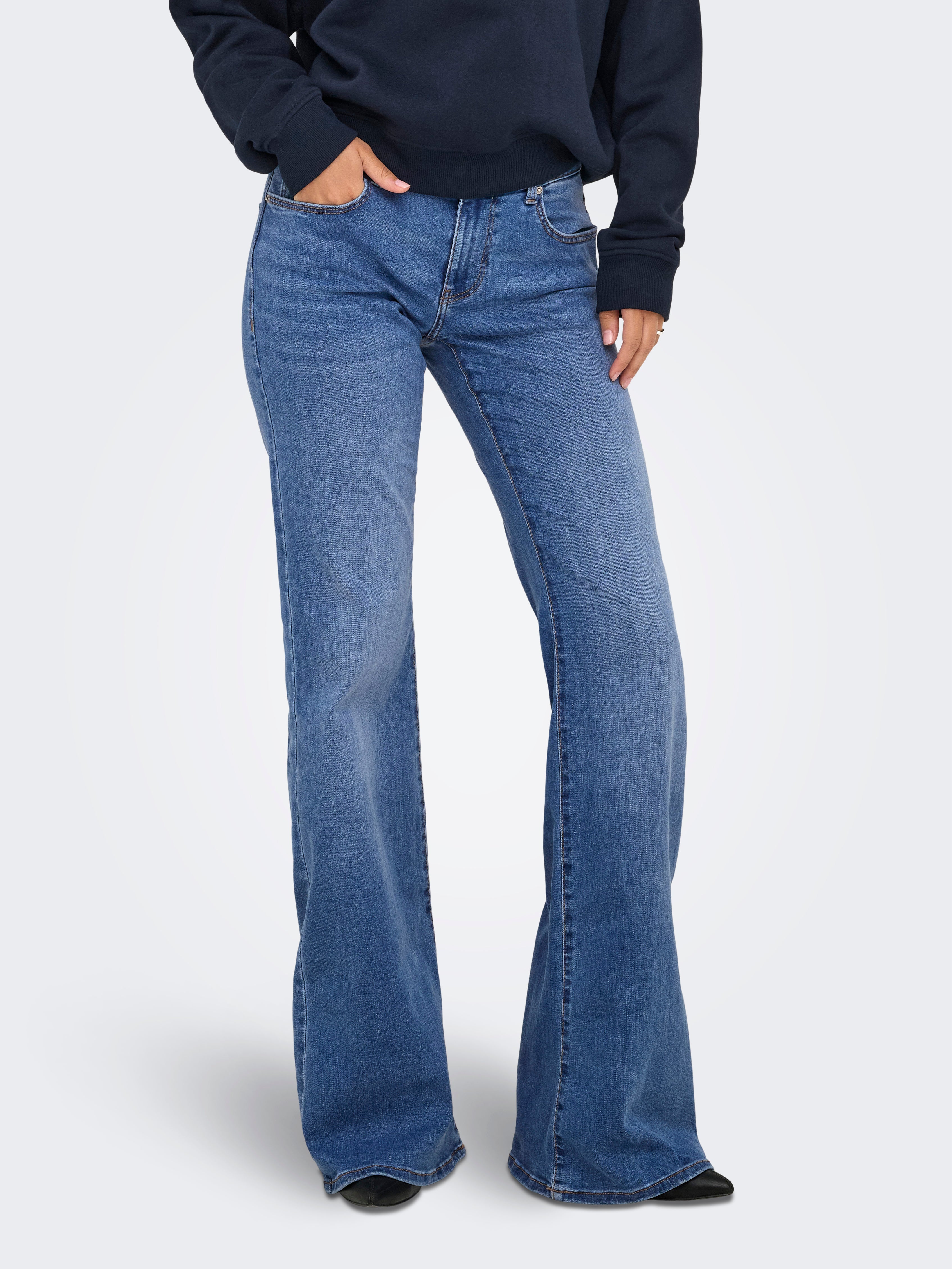 Onltiger Niedrige Taille Flared Jeans